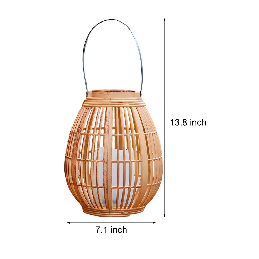 Solar Bamboo Garden Lantern