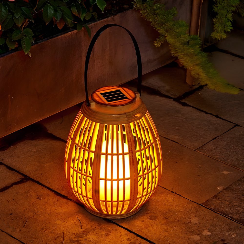Solar Bamboo Garden Lantern
