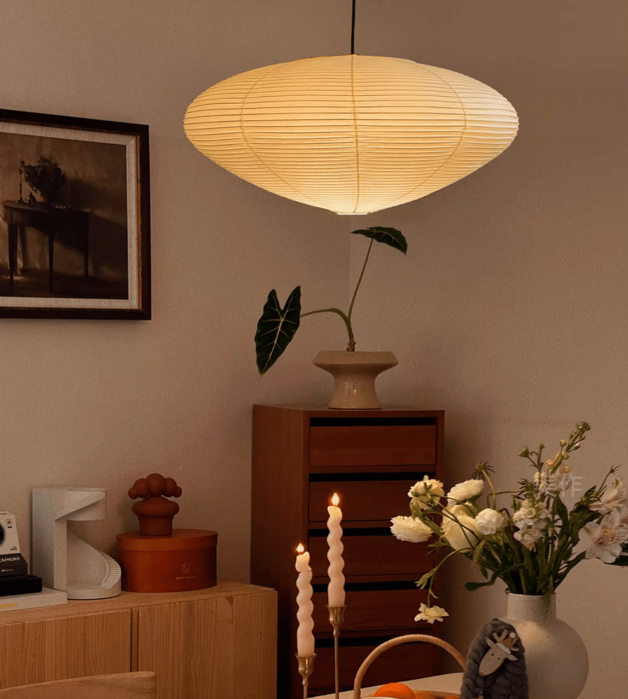 Washi Paper Pendant Light