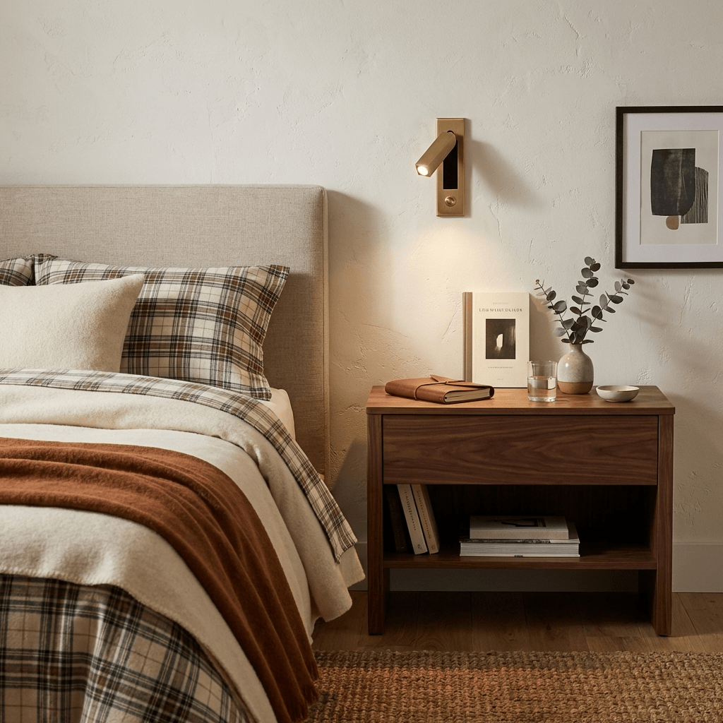 Embedded Bedside Reading Sconce