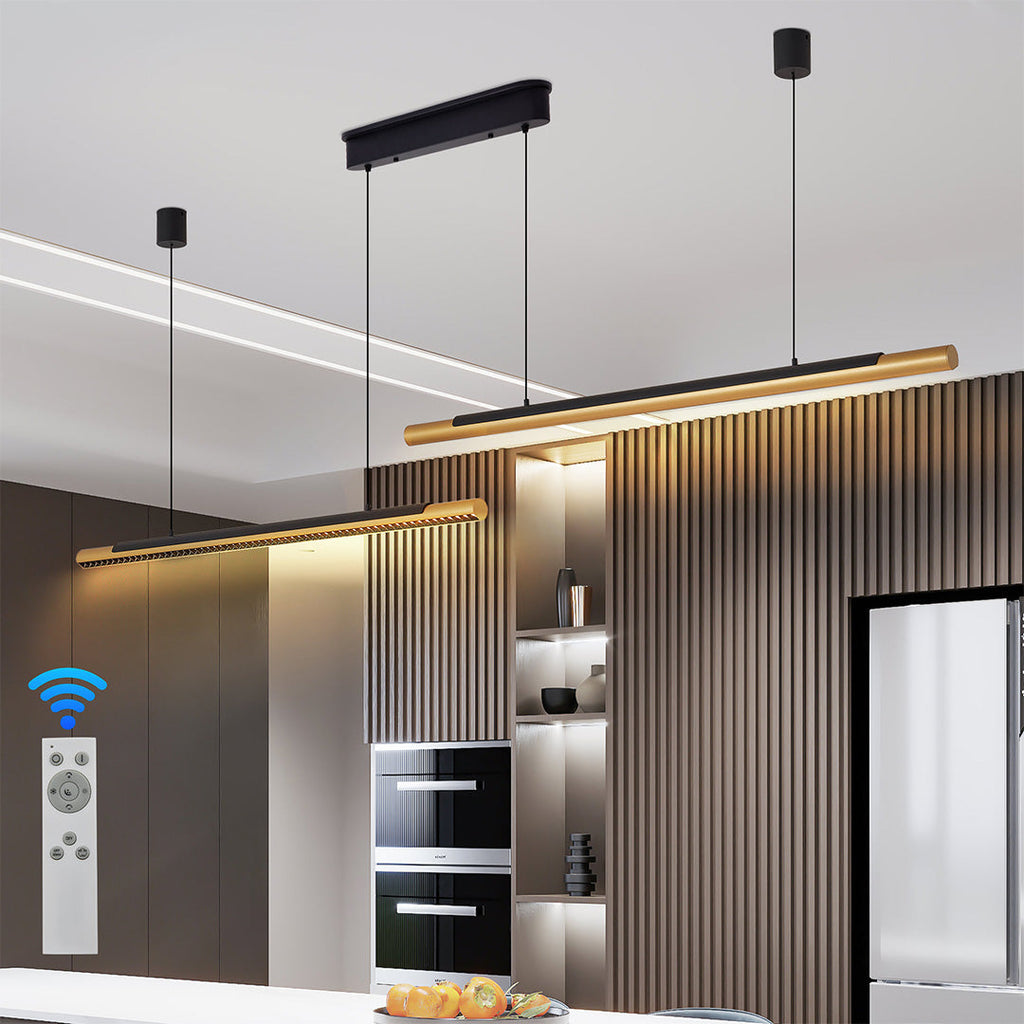 2 Light Linear Pendant Minimalist Dual-Head Ceiling Lights