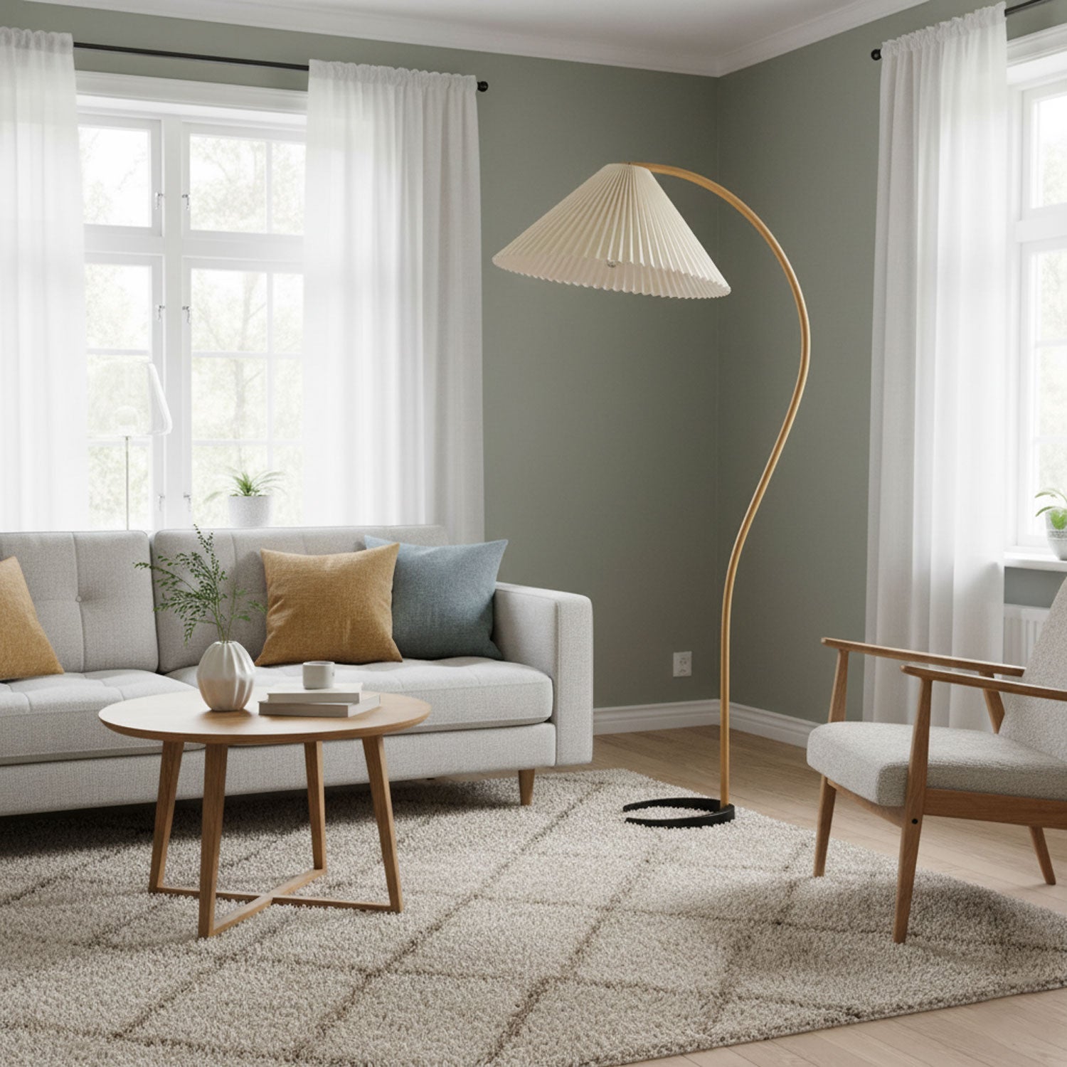 Caprani Bentwood Floor Lamp