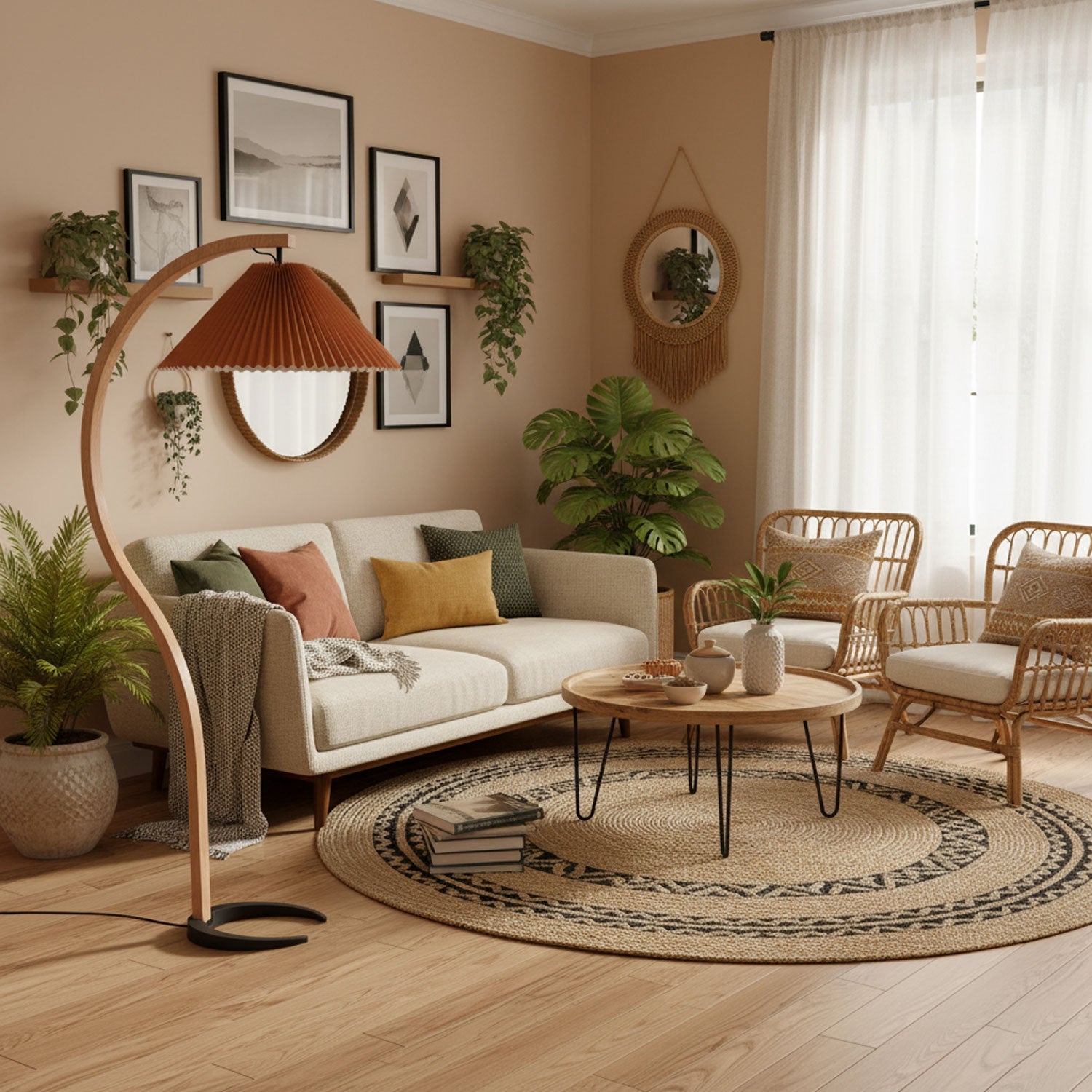 Caprani Bentwood Floor Lamp