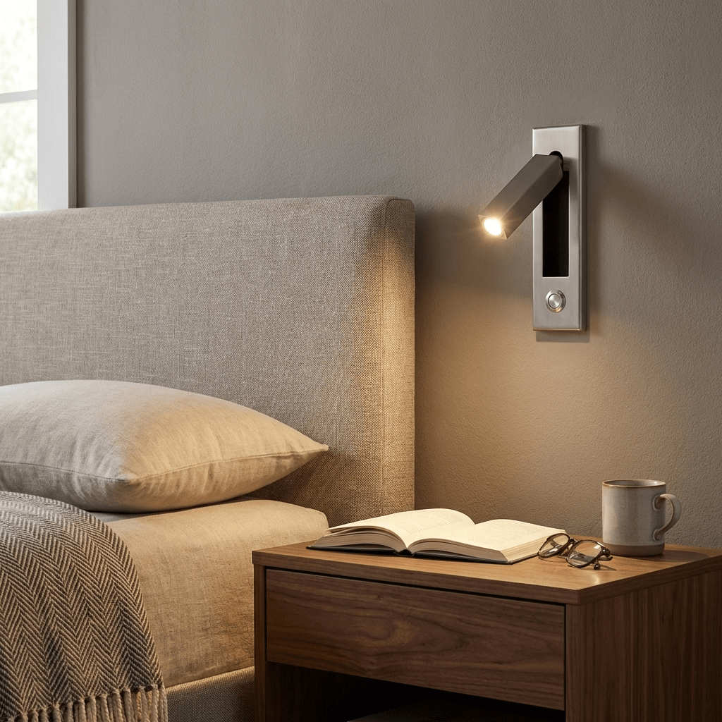 Embedded Bedside Reading Sconce