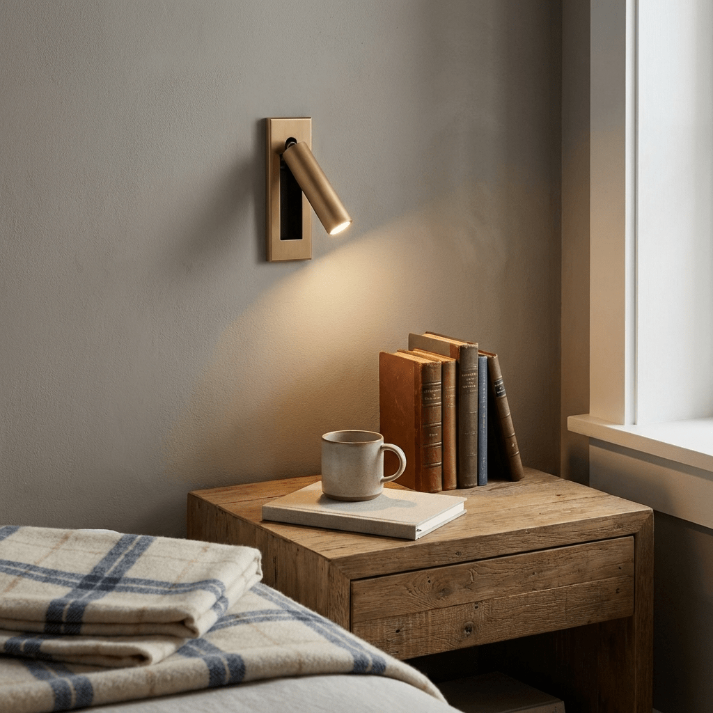 Embedded Bedside Reading Sconce