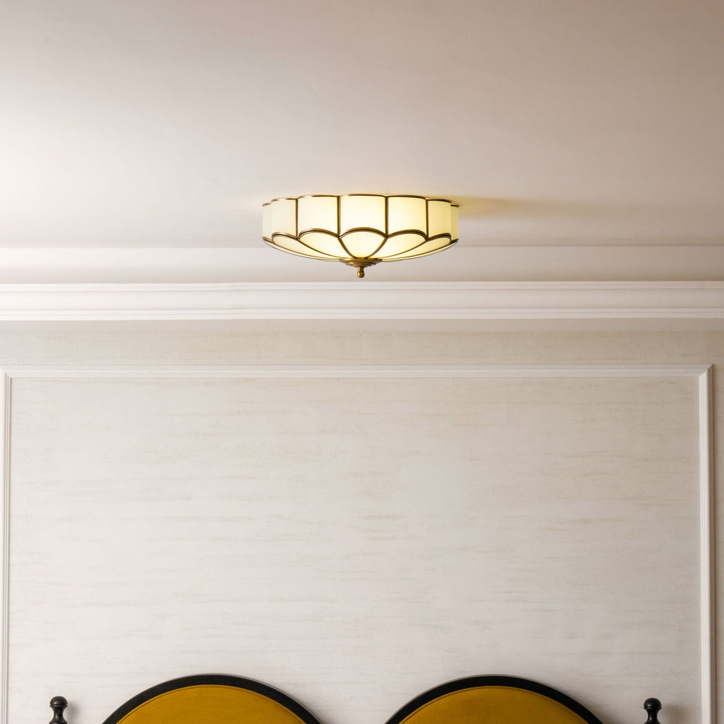Fiore Glass Flush Ceiling Light