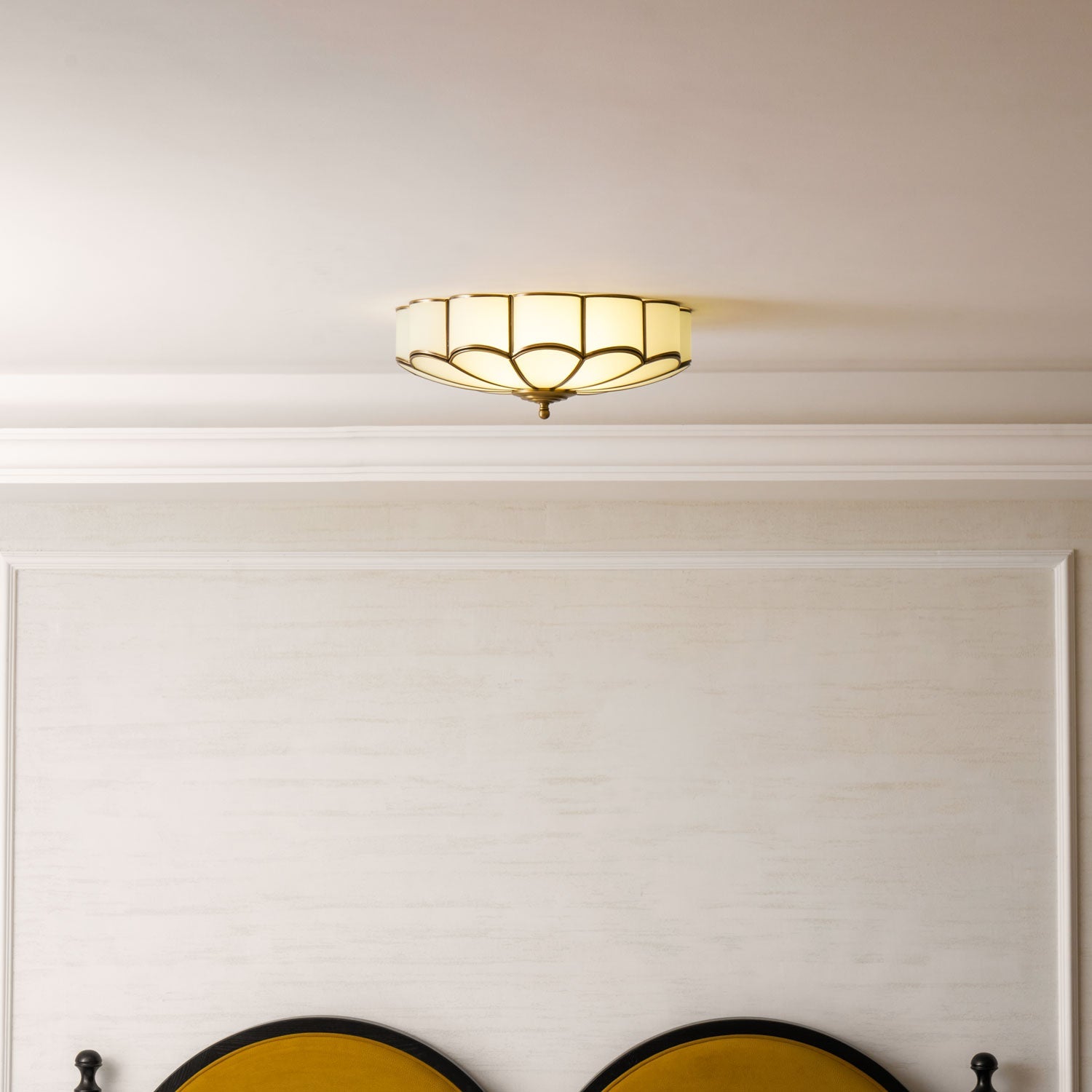 Fiore Glass Flush Ceiling Light