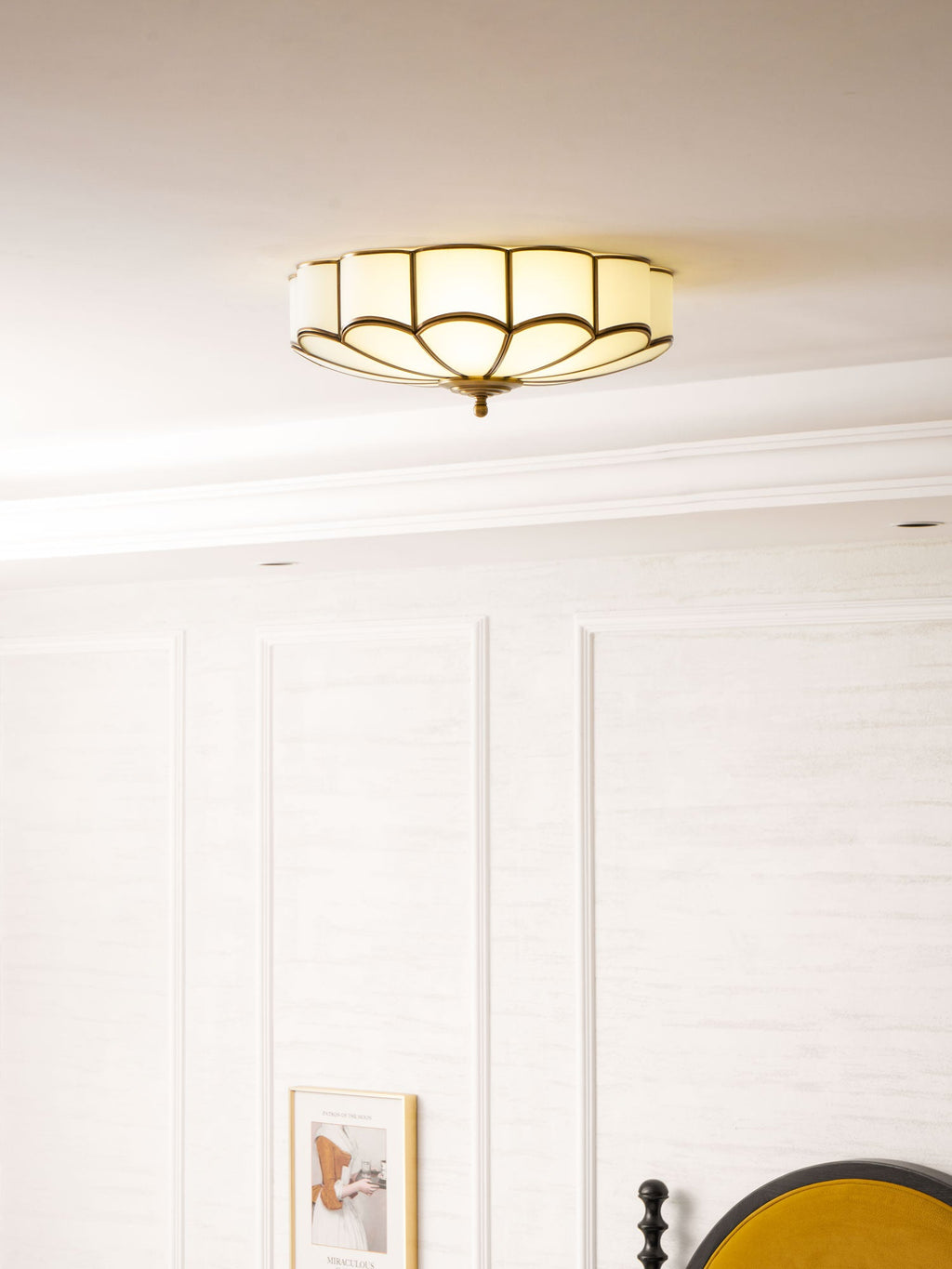 Fiore Glass Flush Ceiling Light