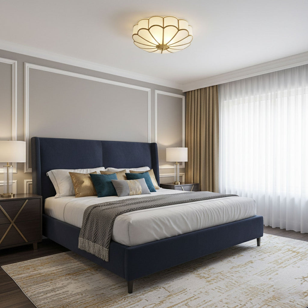 Fiore Glass Flush Ceiling Light