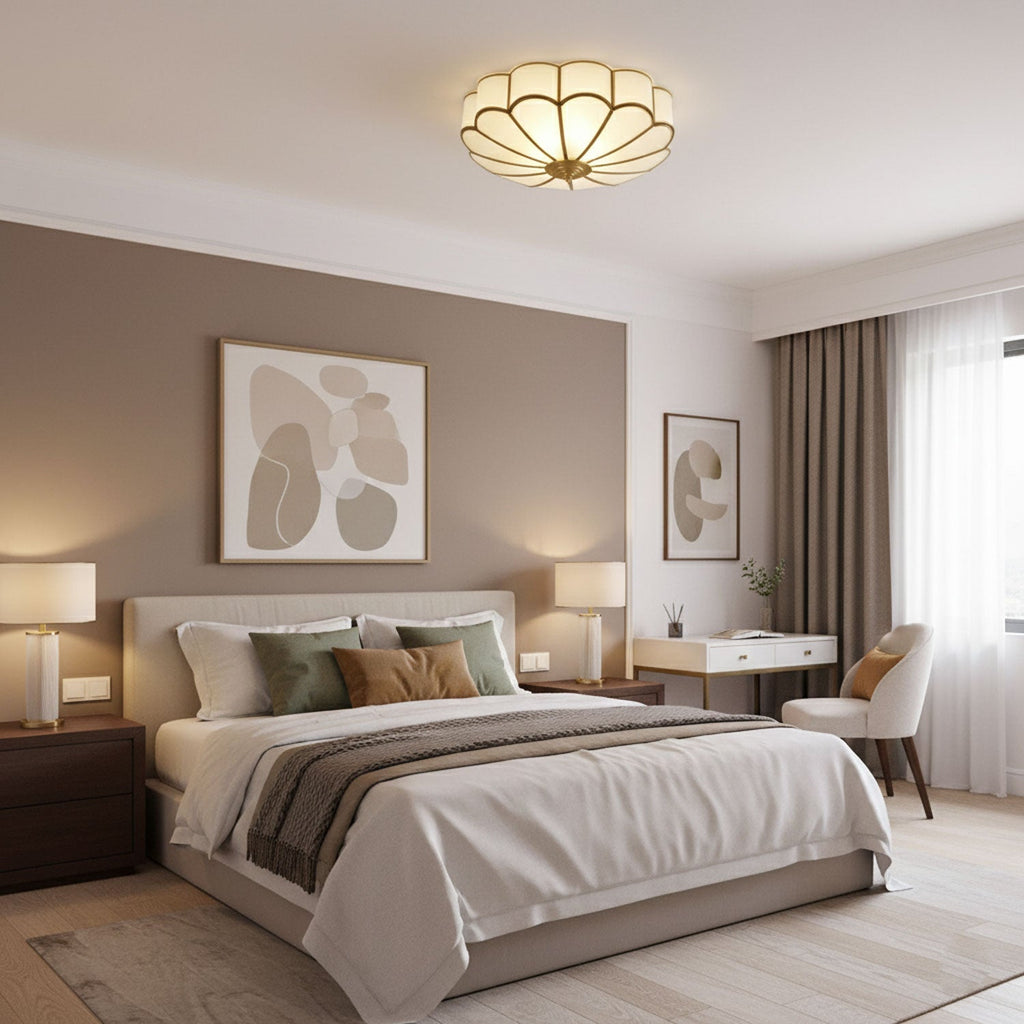 Fiore Glass Flush Ceiling Light