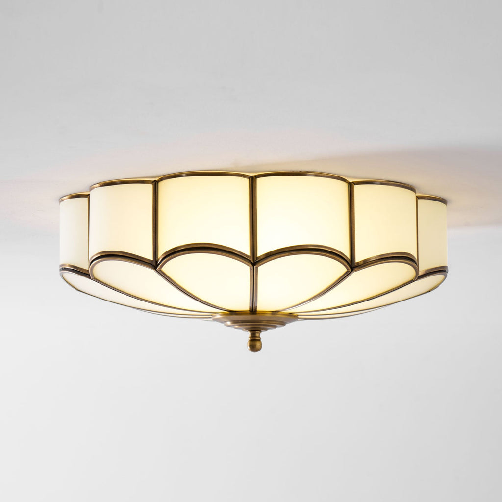 Fiore Glass Flush Ceiling Light