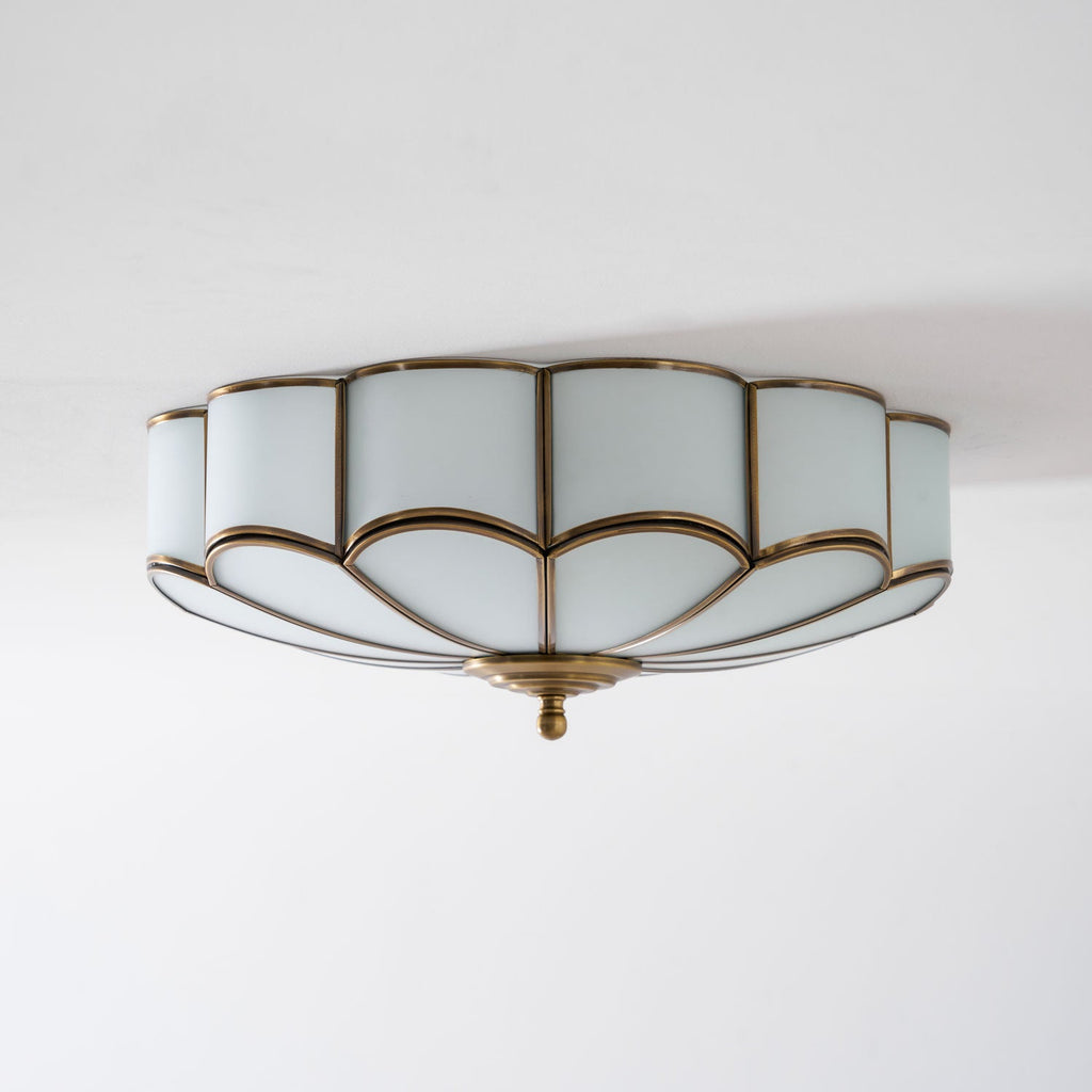 Fiore Glass Flush Ceiling Light