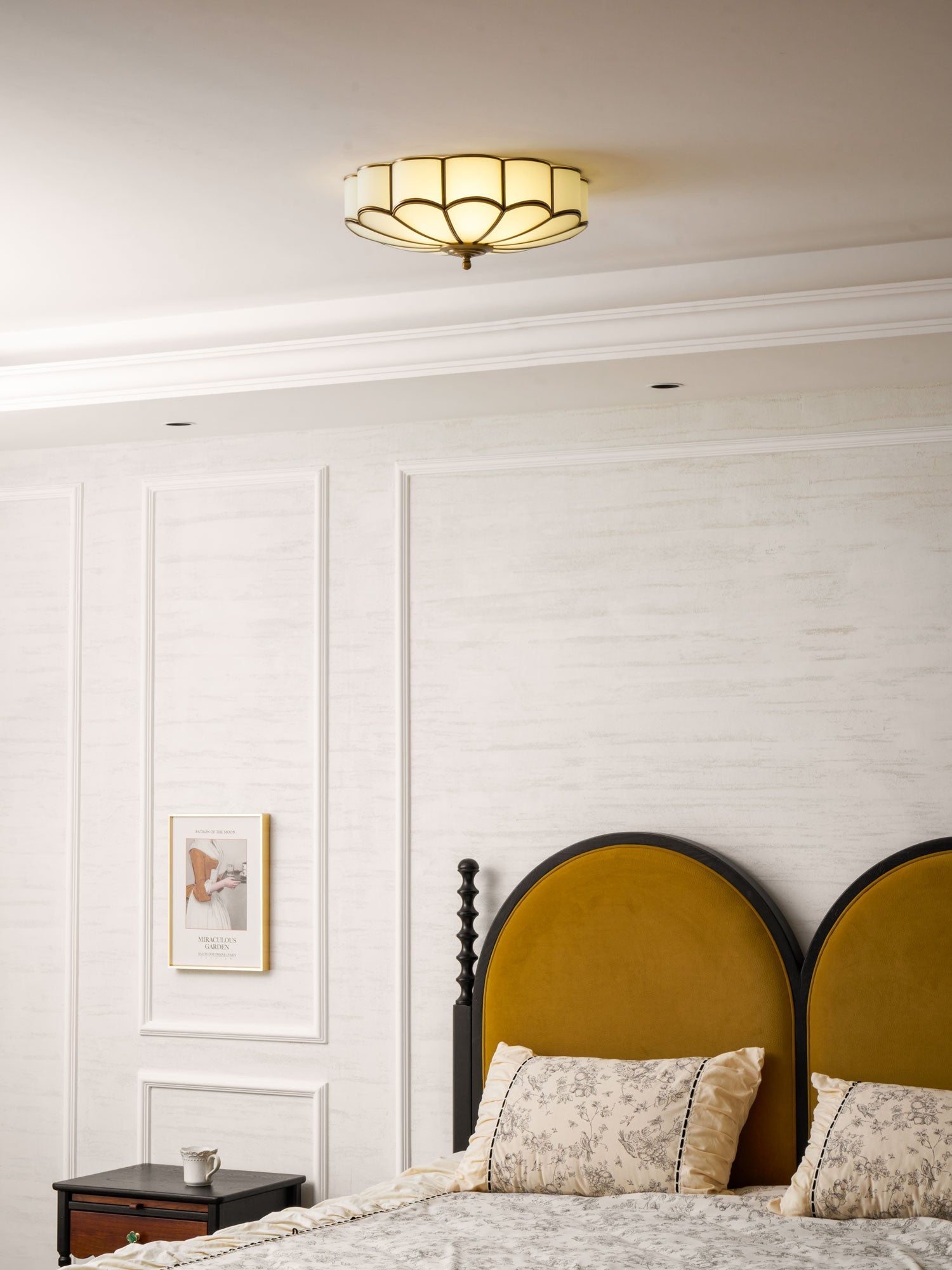 Fiore Glass Flush Ceiling Light