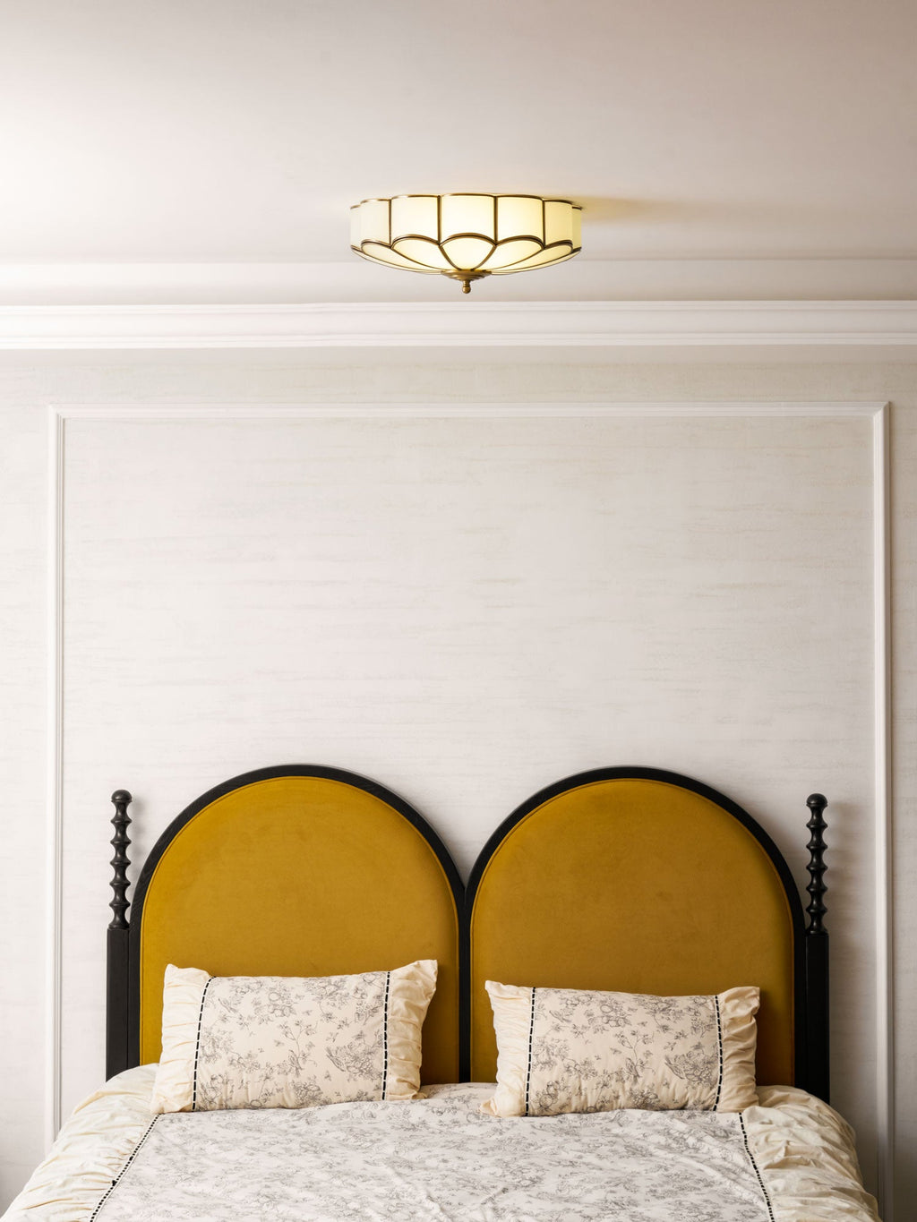 Fiore Glass Flush Ceiling Light
