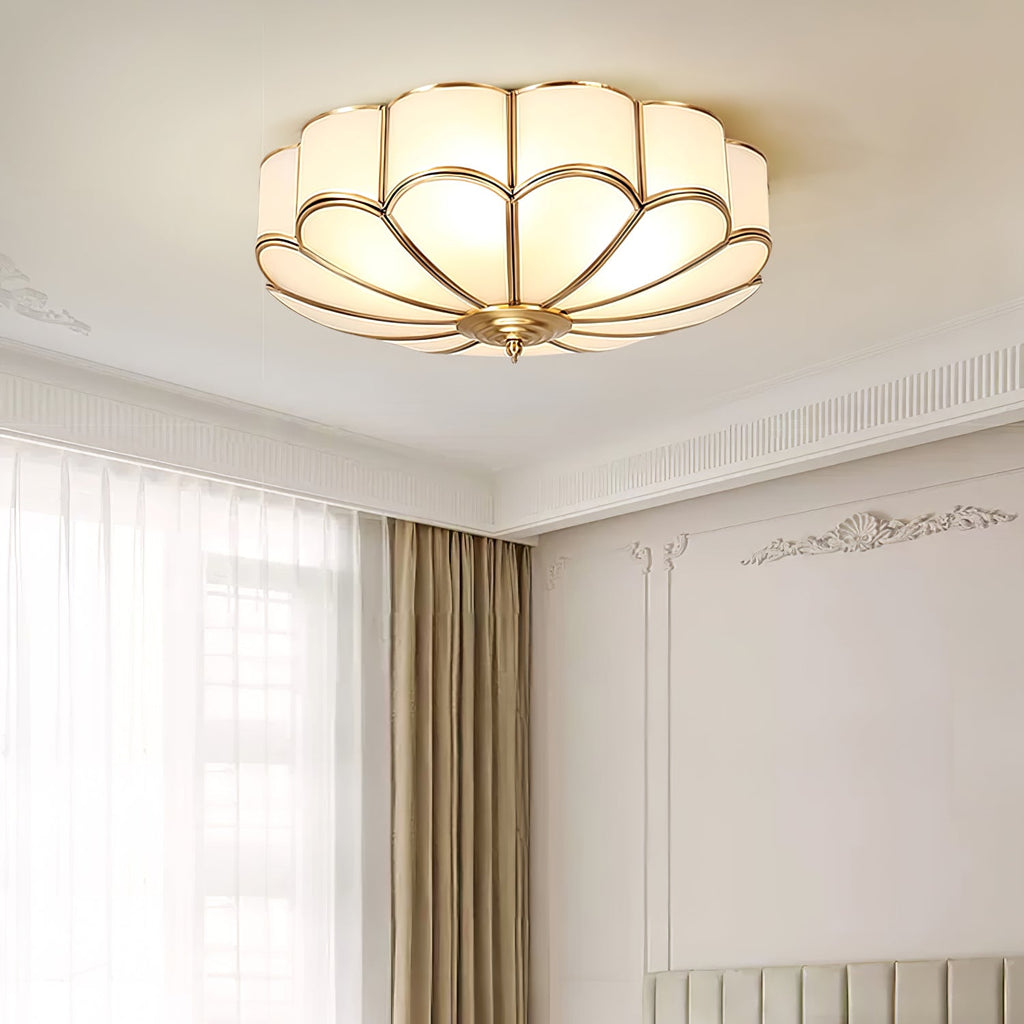 Fiore Glass Flush Ceiling Light