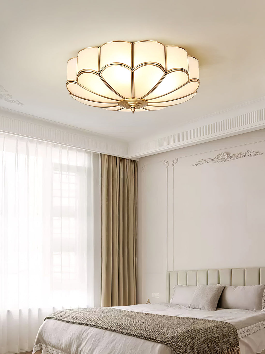 Fiore Glass Flush Ceiling Light