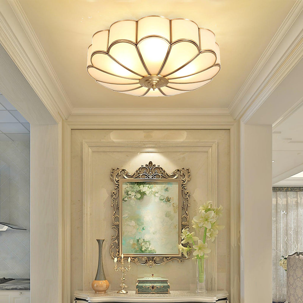 Fiore Glass Flush Ceiling Light