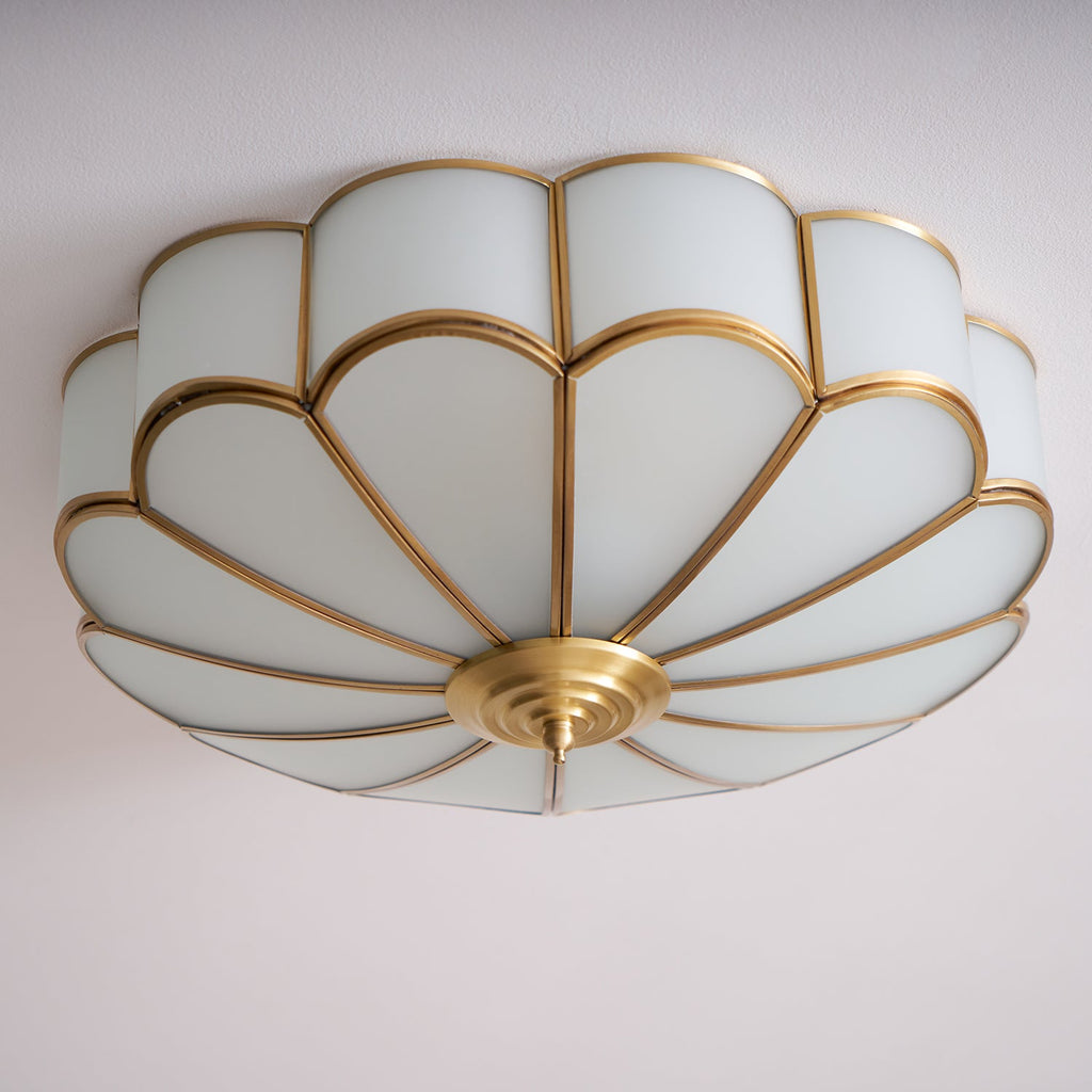 Fiore Glass Flush Ceiling Light