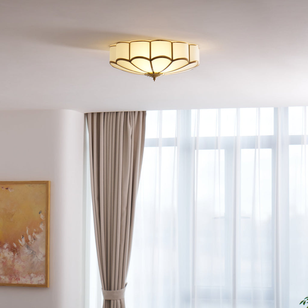 Fiore Glass Flush Ceiling Light