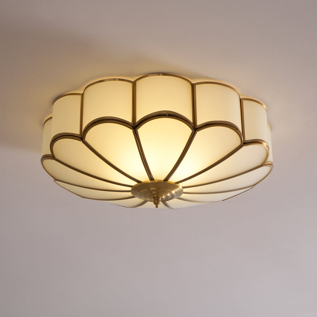 Fiore Glass Flush Ceiling Light