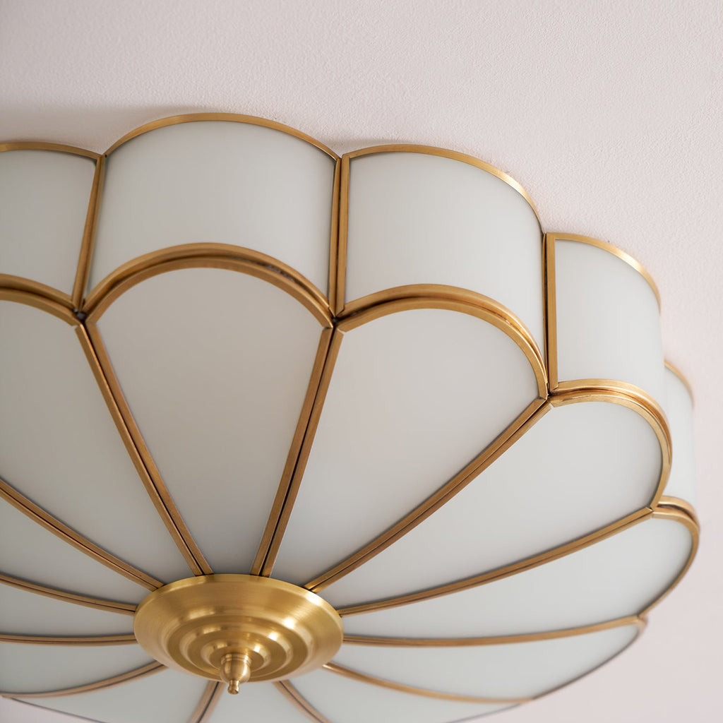 Fiore Glass Flush Ceiling Light