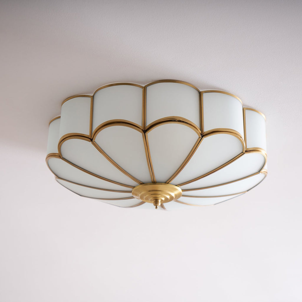 Fiore Glass Flush Ceiling Light
