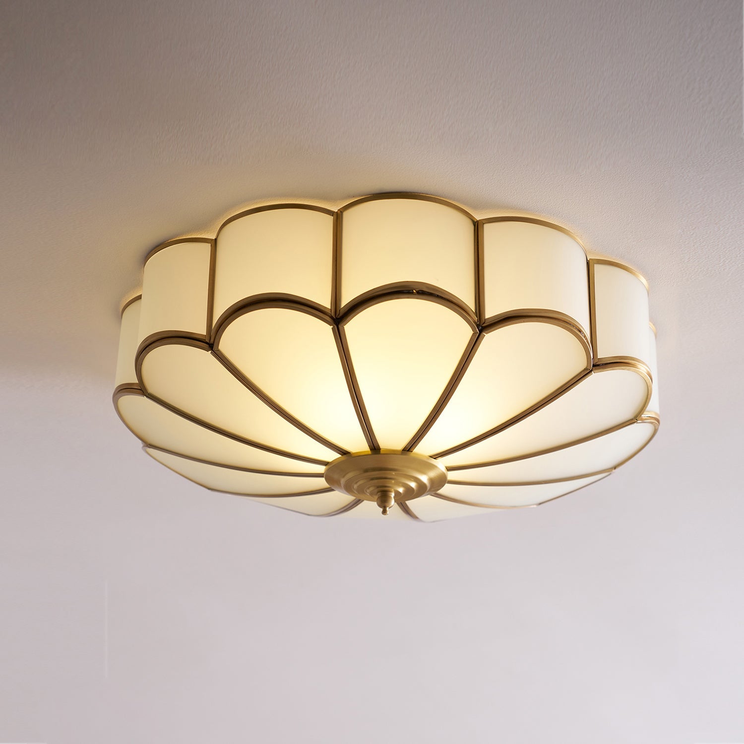 Fiore Glass Flush Ceiling Light
