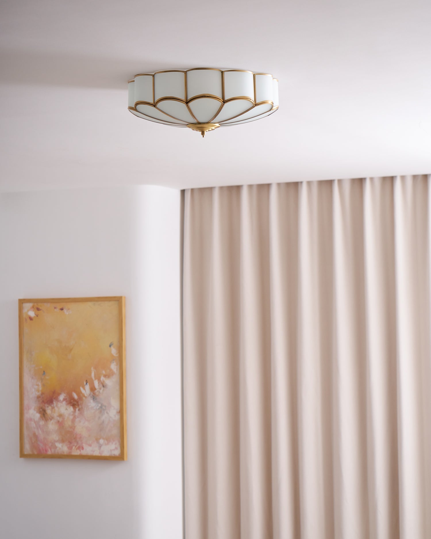 Fiore Glass Flush Ceiling Light