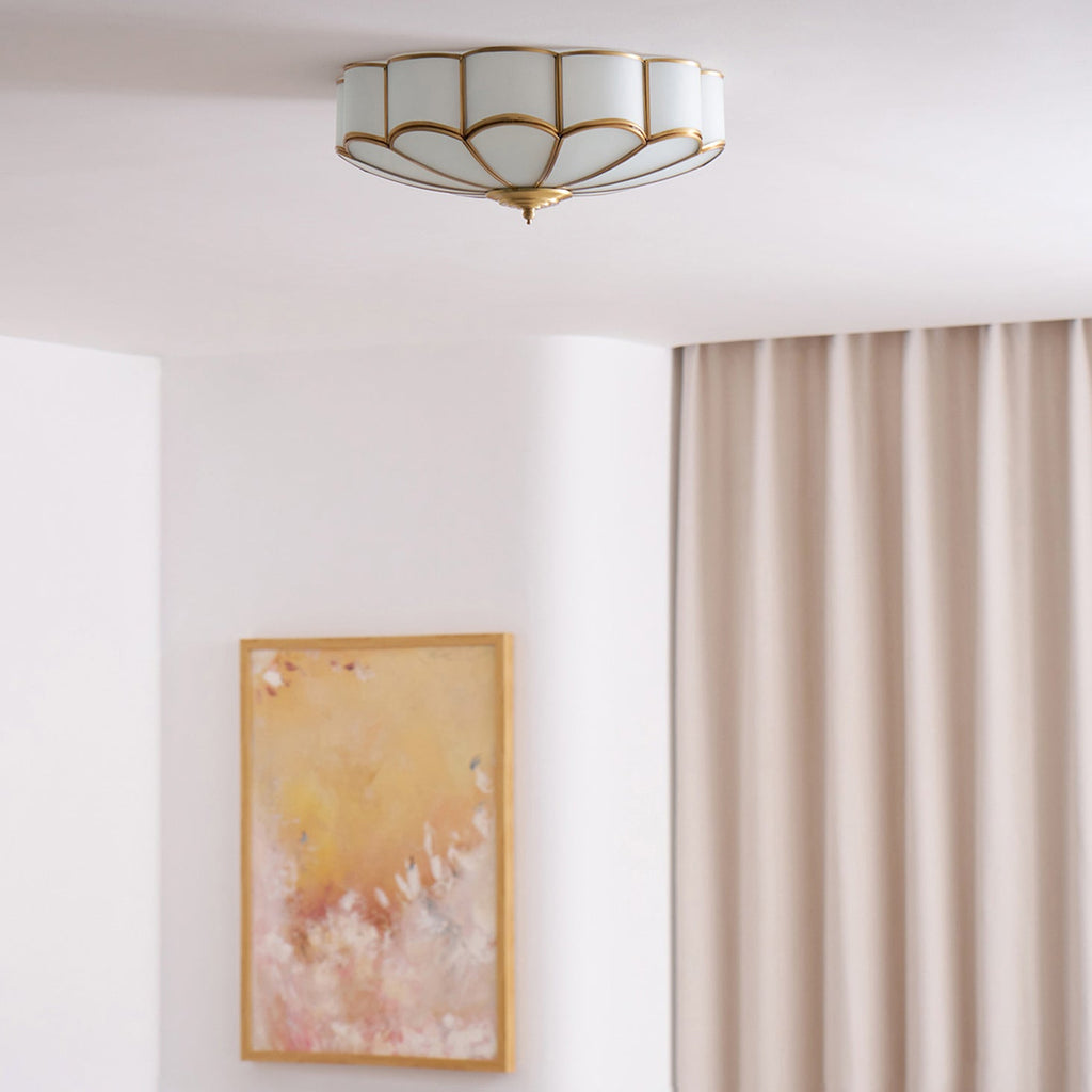 Fiore Glass Flush Ceiling Light