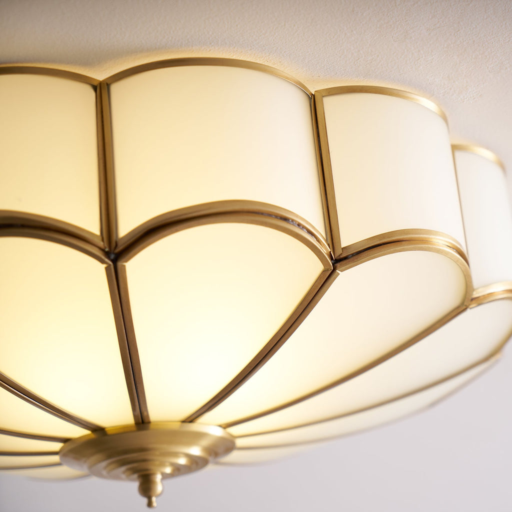 Fiore Glass Flush Ceiling Light
