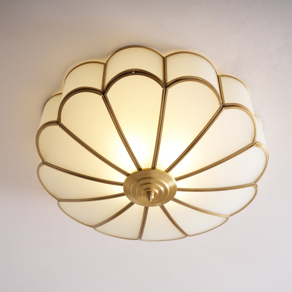 Fiore Glass Flush Ceiling Light