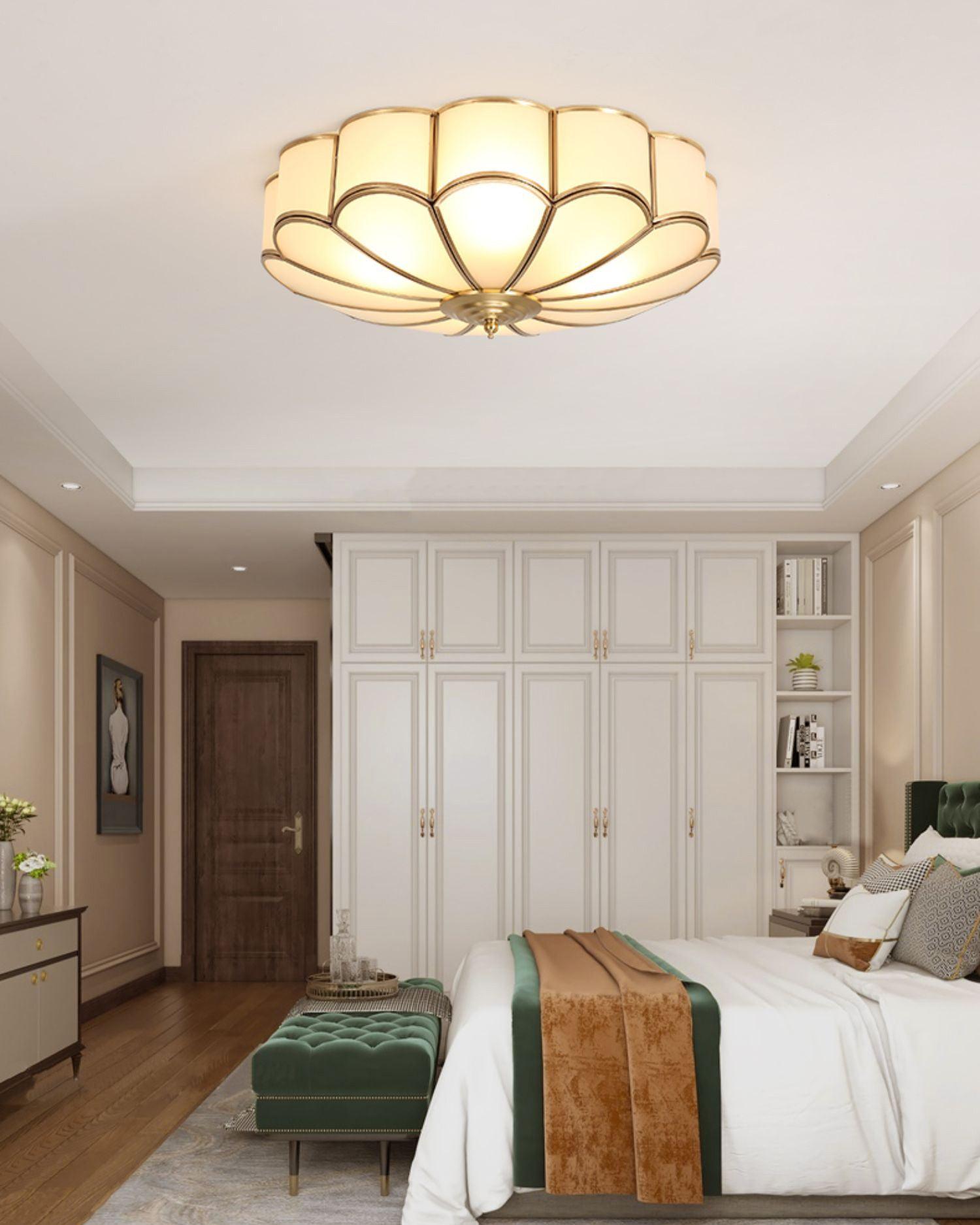 Fiore Glass Flush Ceiling Light