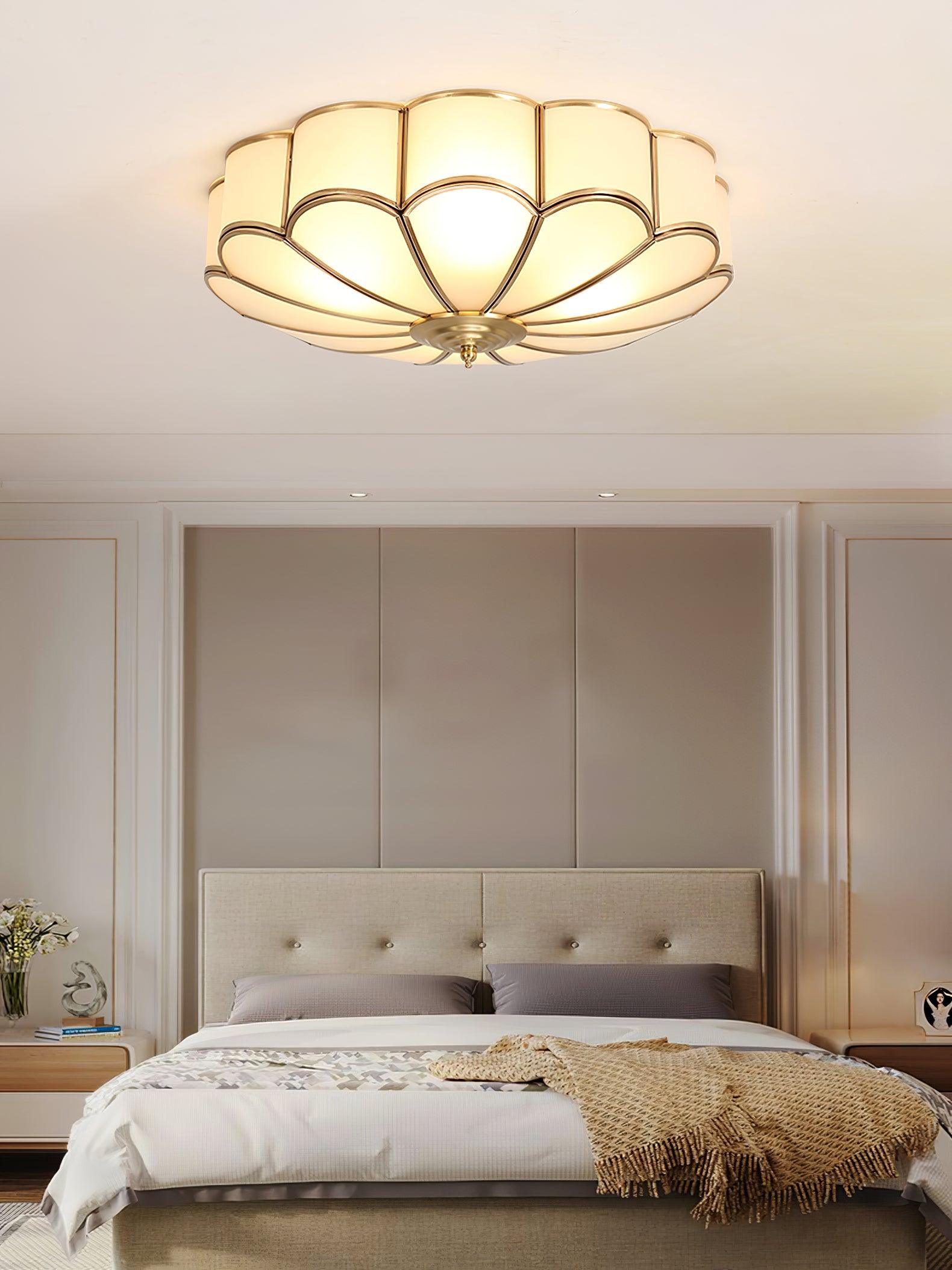 Fiore Glass Flush Ceiling Light