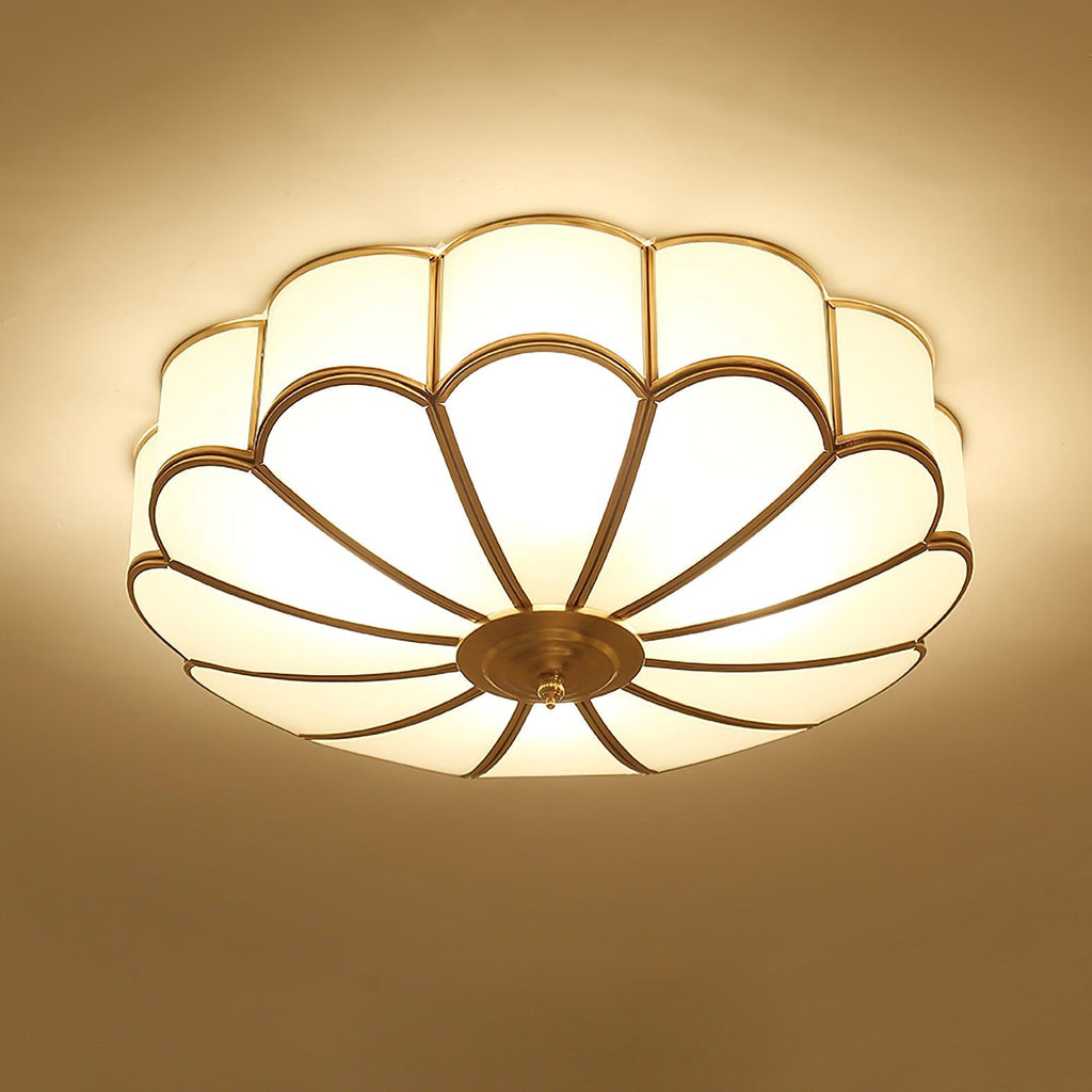 Fiore Glass Flush Ceiling Light