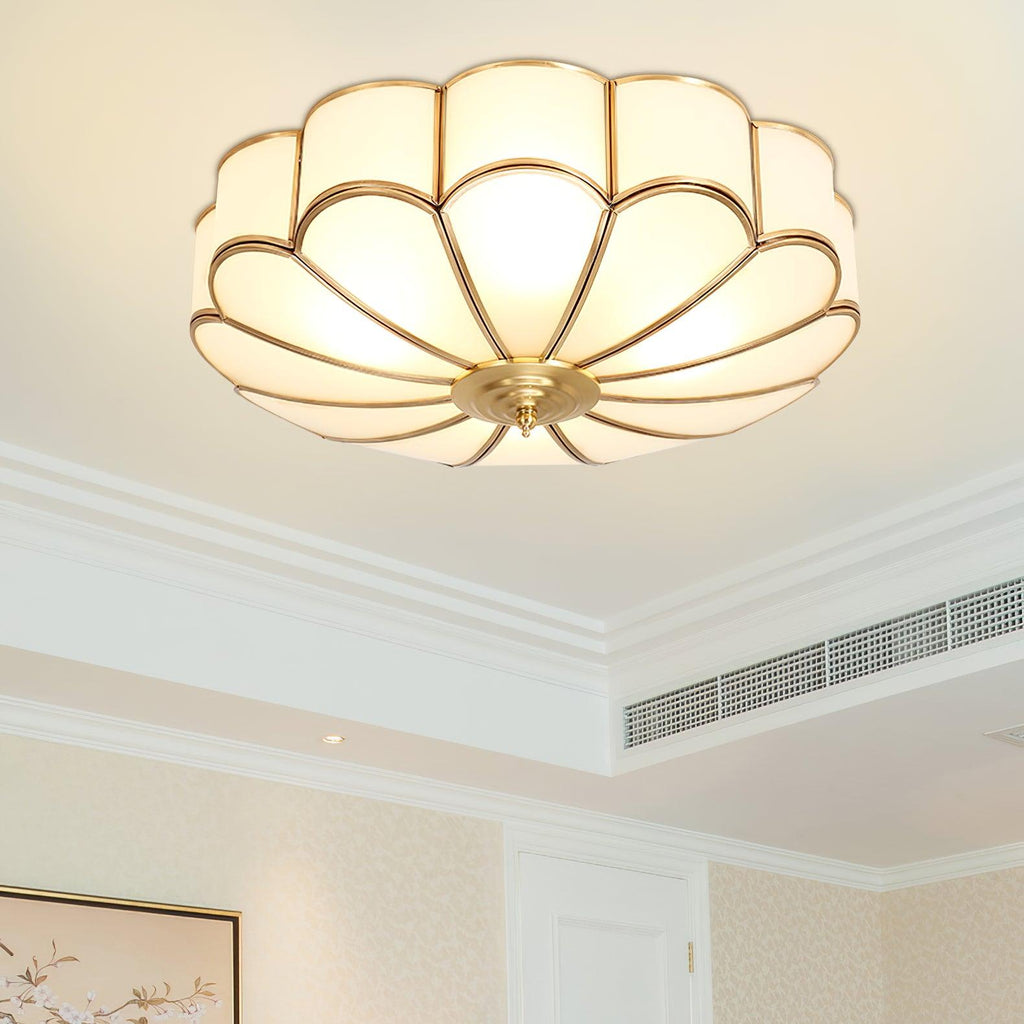 Fiore Glass Flush Ceiling Light