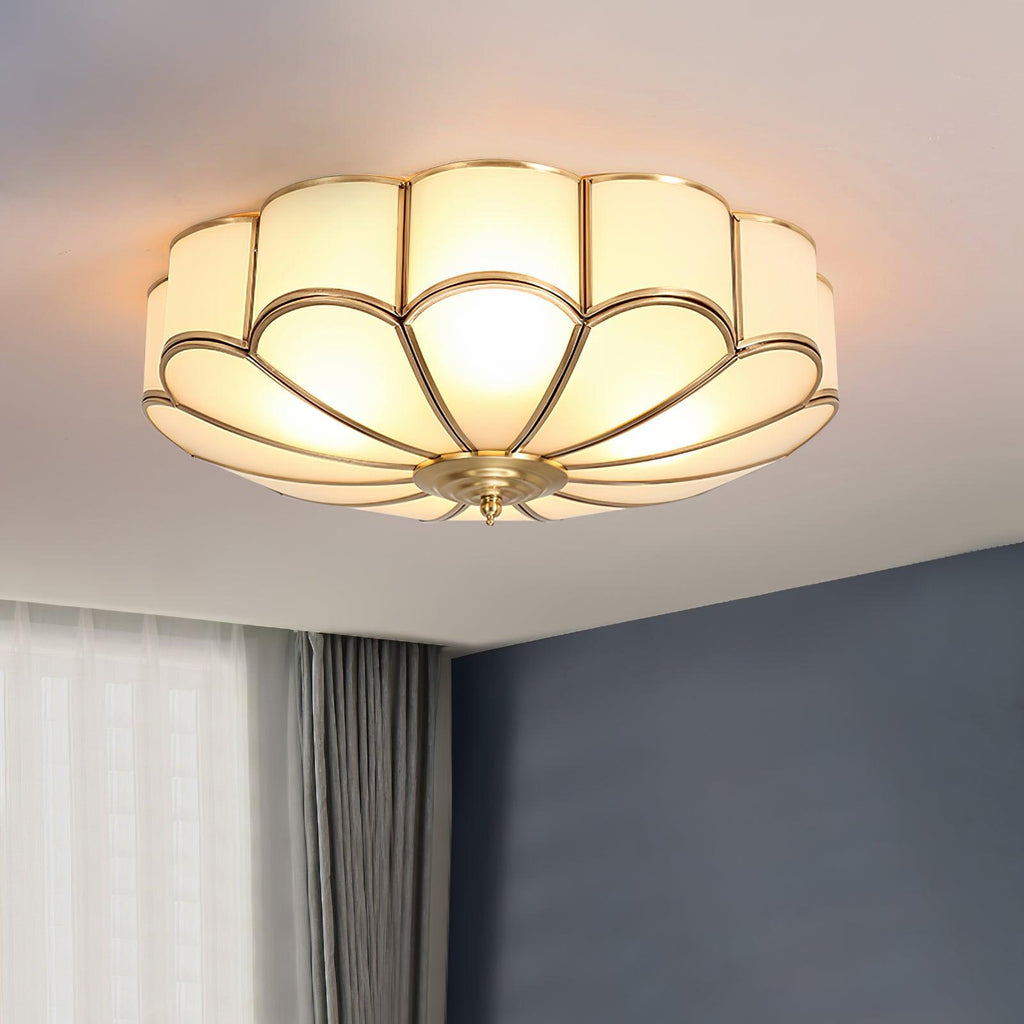 Fiore Glass Flush Ceiling Light