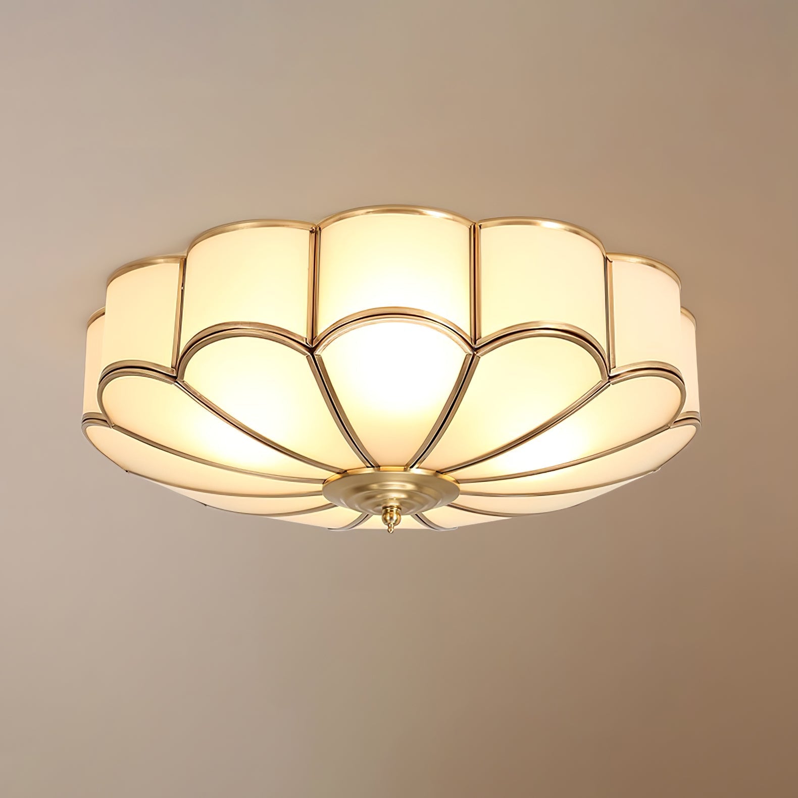 Fiore Glass Flush Ceiling Light