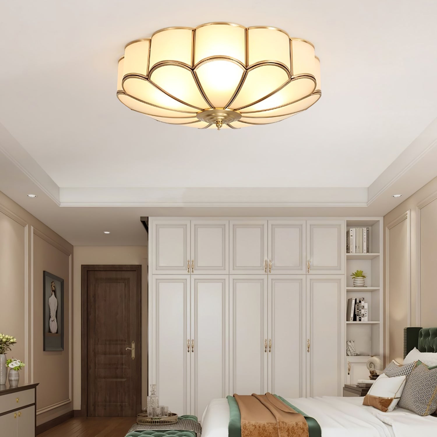 Fiore Glass Flush Ceiling Light