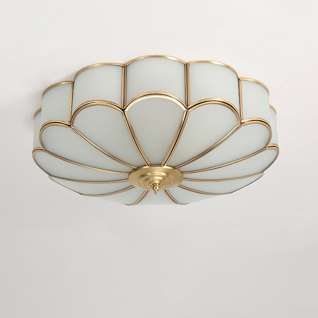 Fiore Glass Flush Ceiling Light
