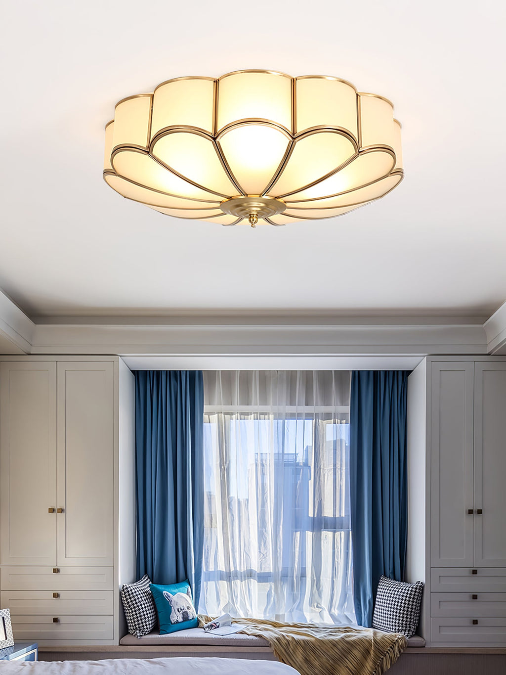 Fiore Glass Flush Ceiling Light