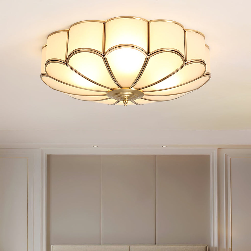 Fiore Glass Flush Ceiling Light