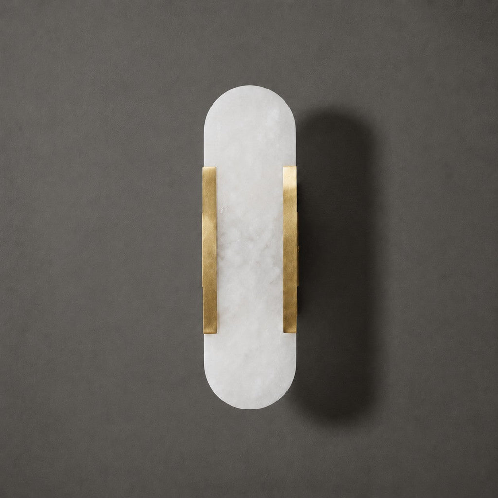 Alba Oblong Alabaster Wall Sconce