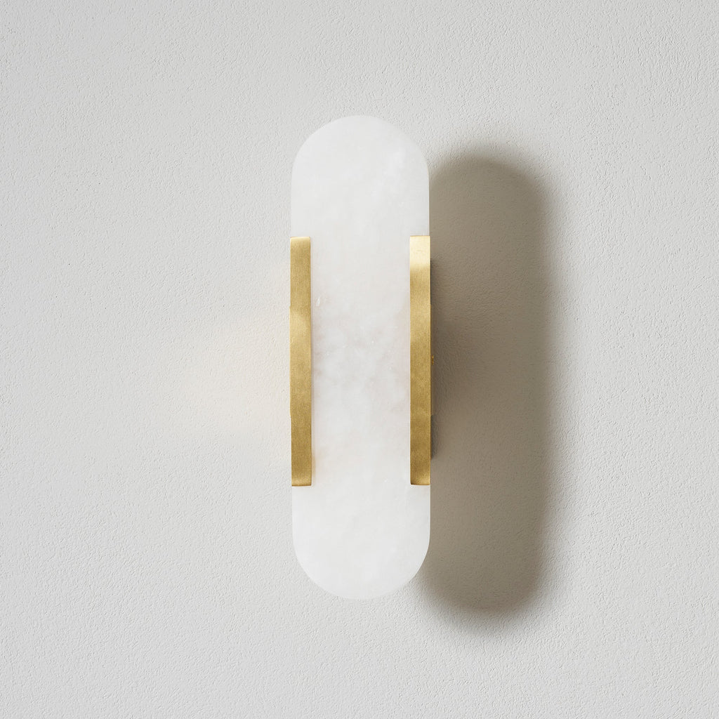 Alba Oblong Alabaster Wall Sconce