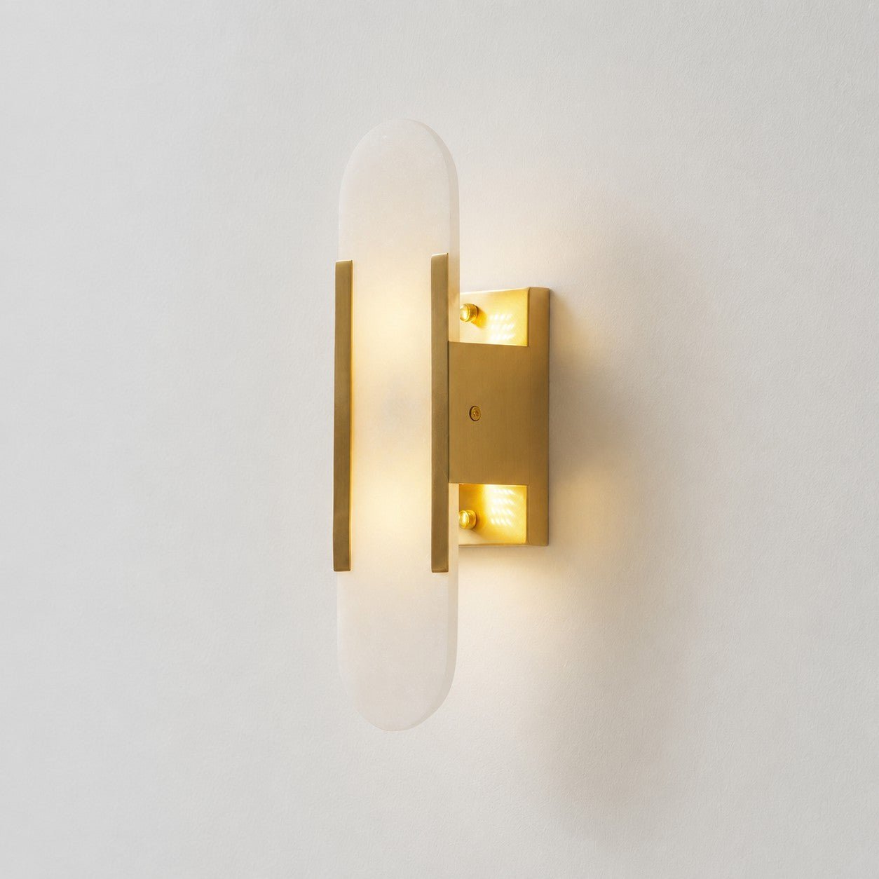 Alba Oblong Alabaster Wall Sconce