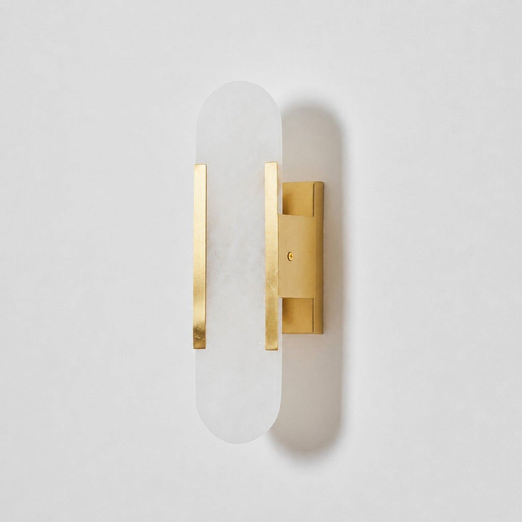 Alba Oblong Alabaster Wall Sconce
