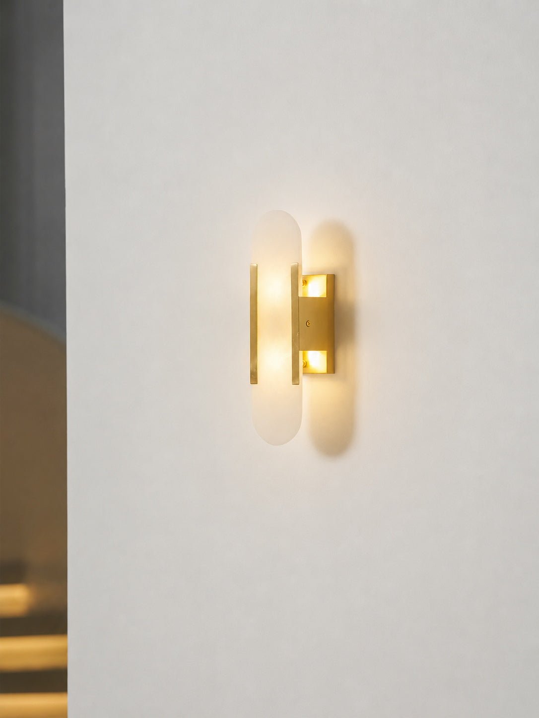 Alba Oblong Alabaster Wall Sconce