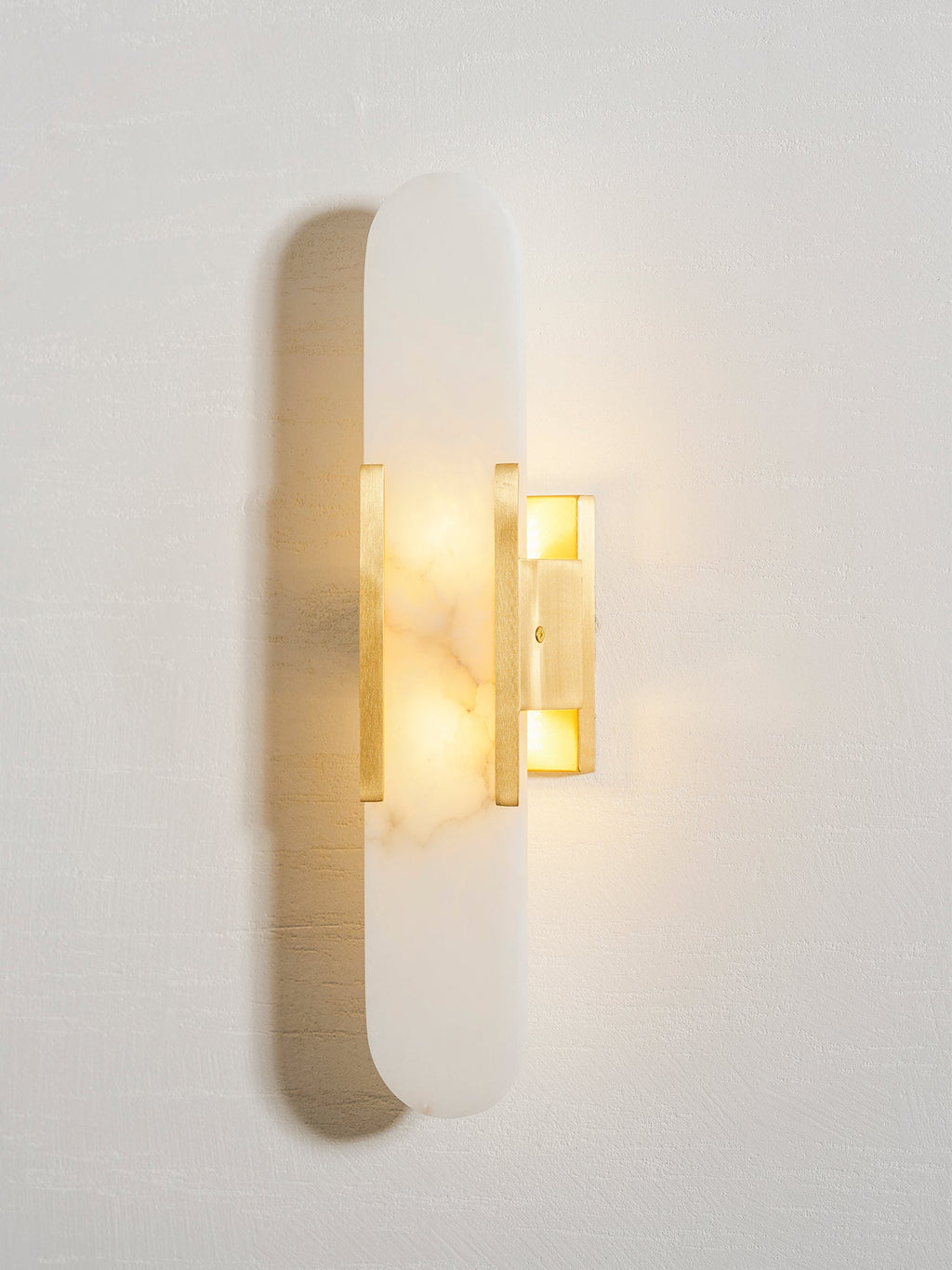Alba Oblong Alabaster Wall Sconce
