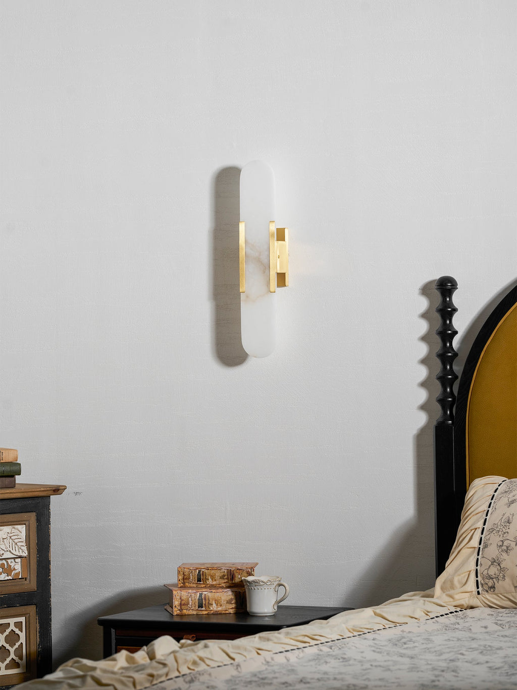 Alba Oblong Alabaster Wall Sconce