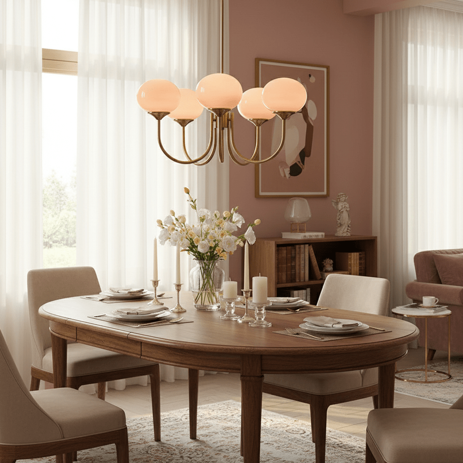 Marshmallow Glass Chandelier