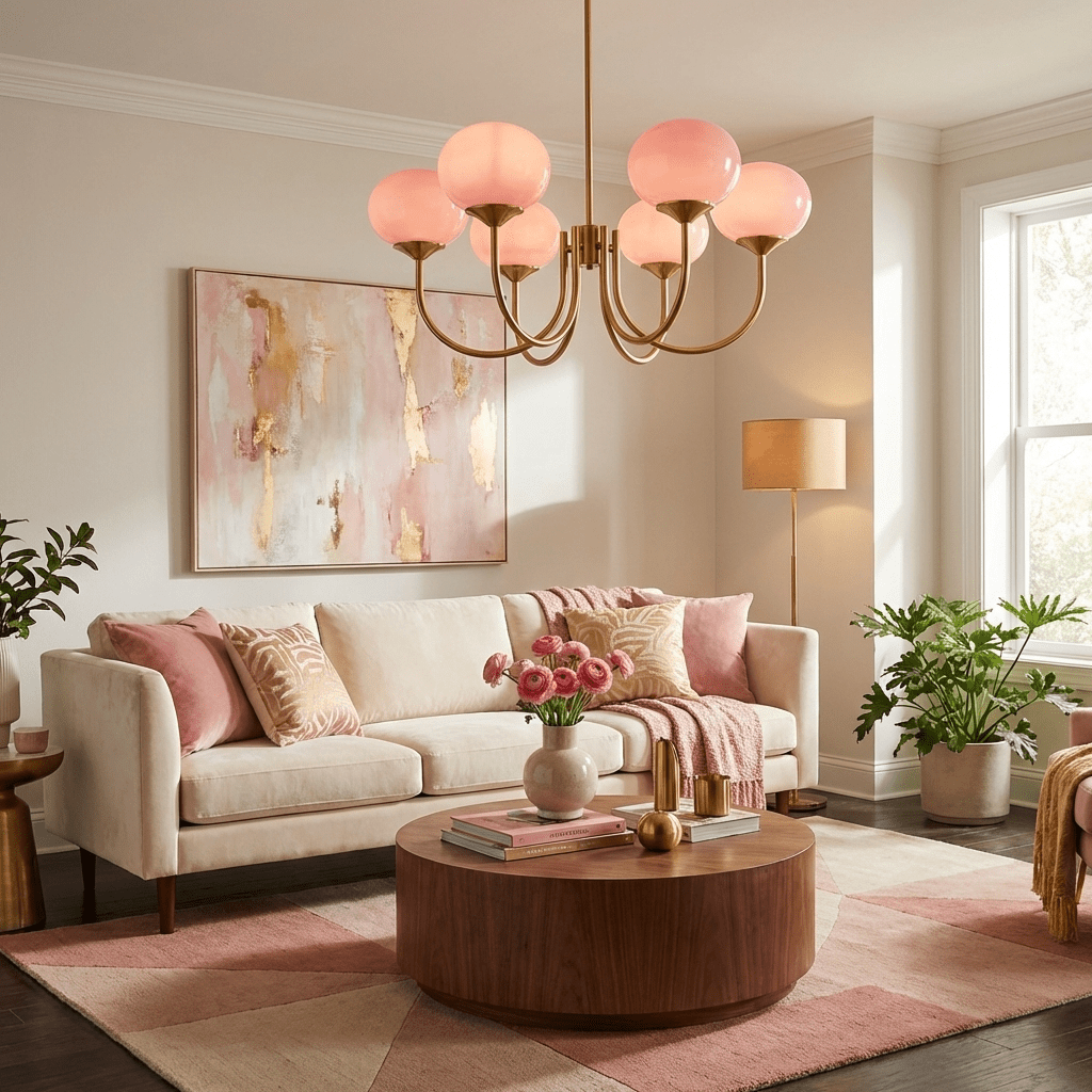 Marshmallow Glass Chandelier
